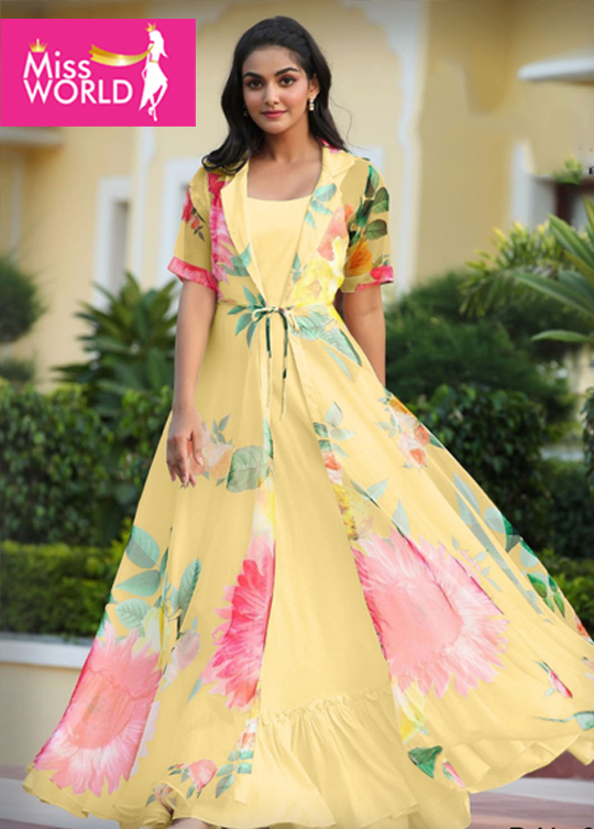 Madhuri Gown Yellow