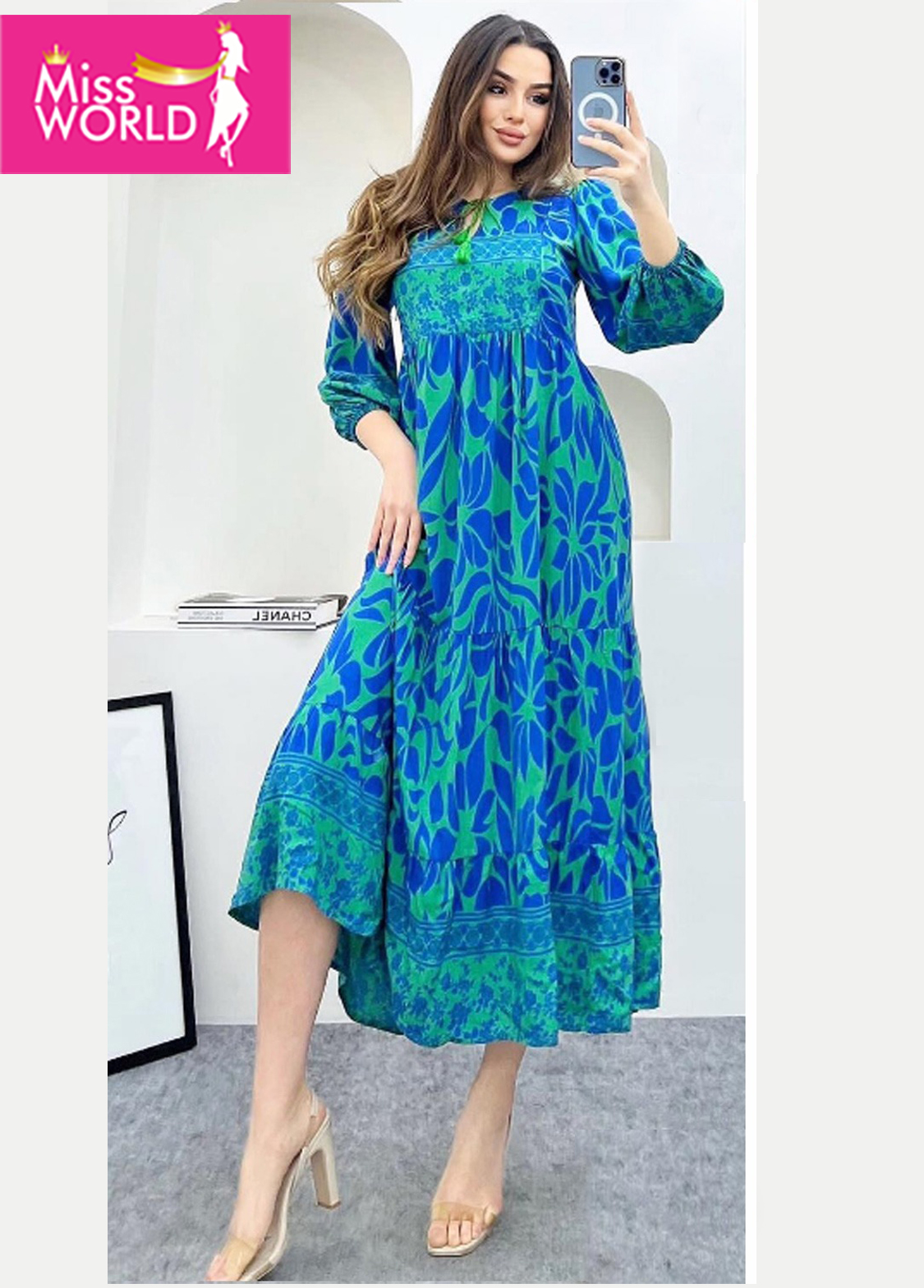 Alisha DigitalPrint Western Top