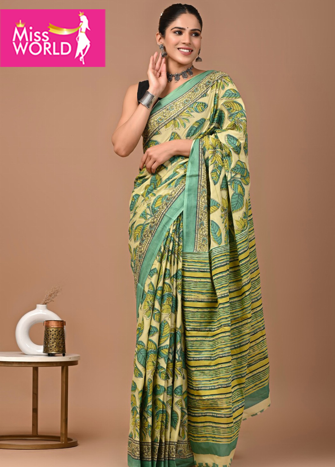 Vrindavan Mulmul cotton  saree VR13