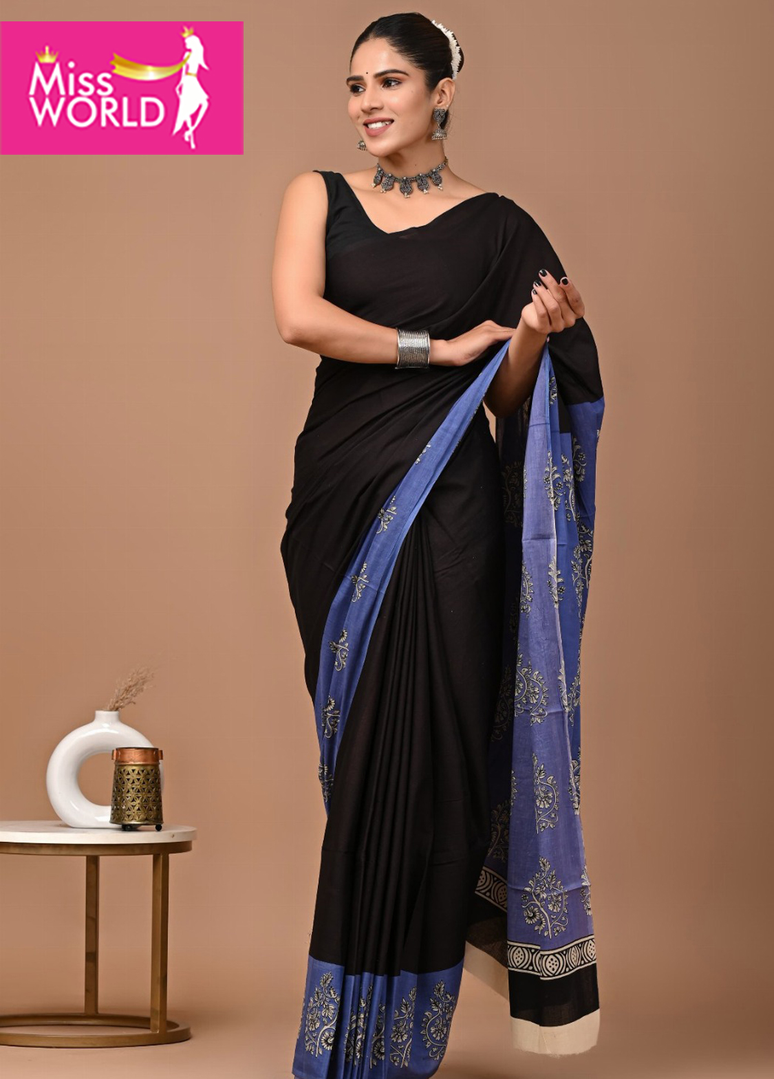 Vrindavan Mulmul cotton  saree VR14