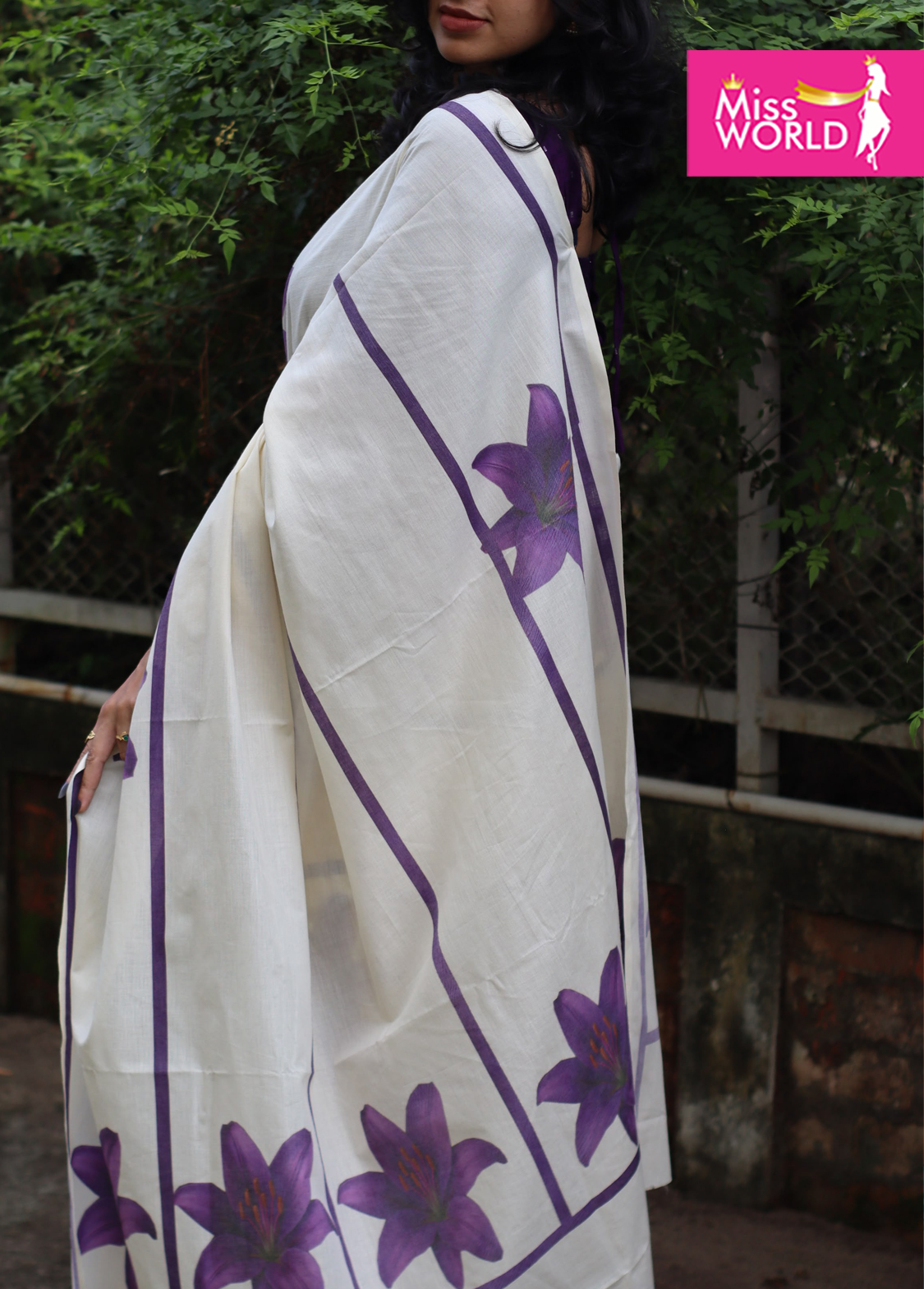 Lavandula Pure cotton digital printed - Image 6