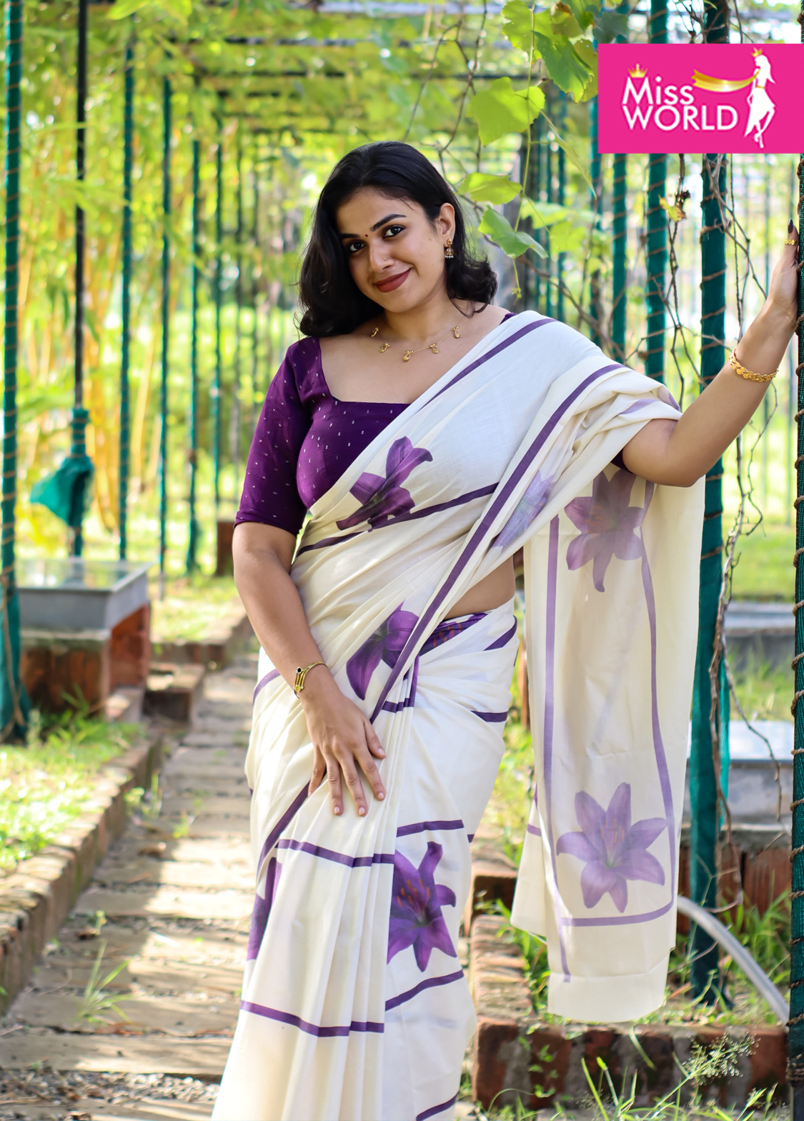 Lavandula Pure cotton digital printed