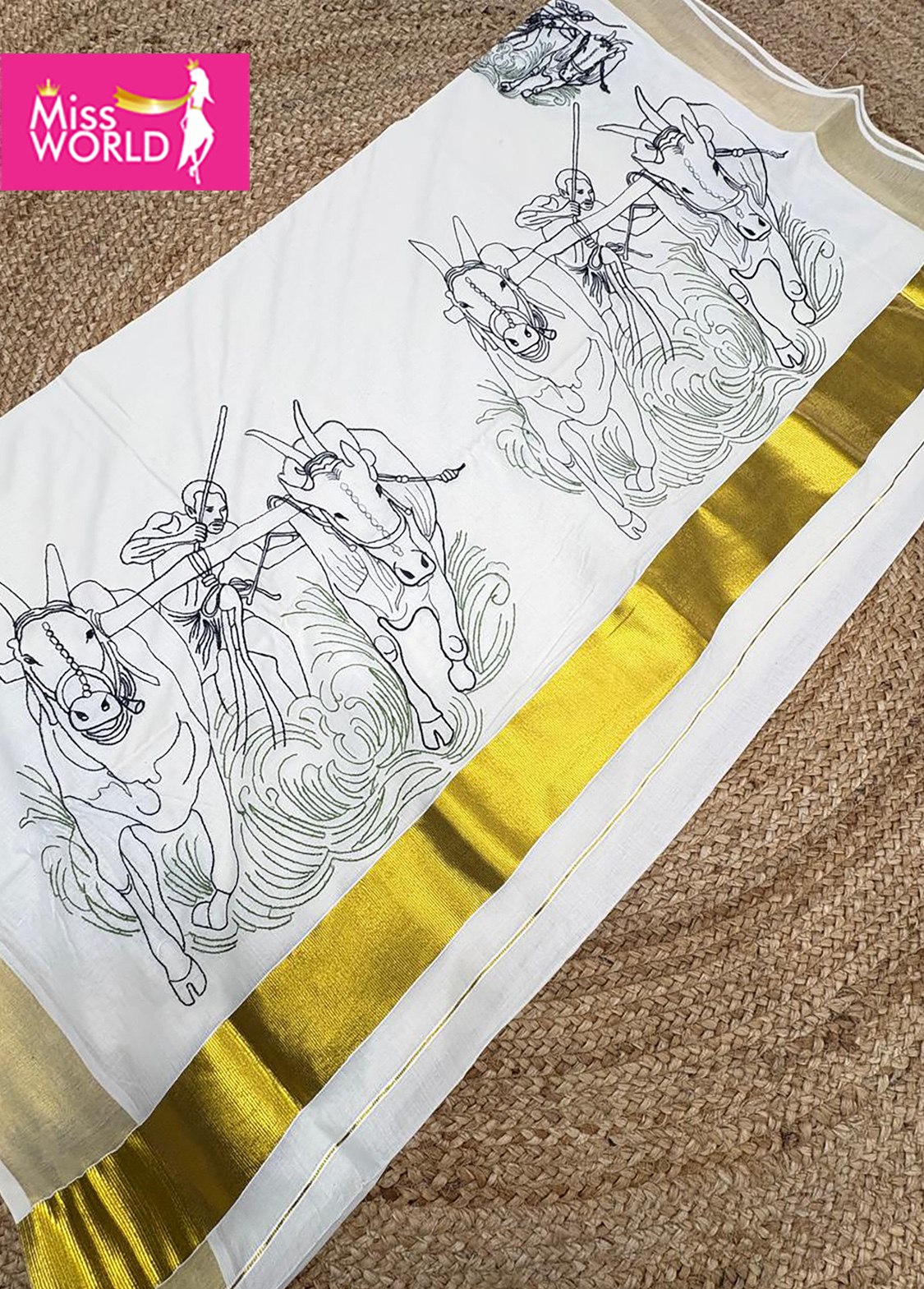 Kalapoottu Thread work SAREE - Image 8