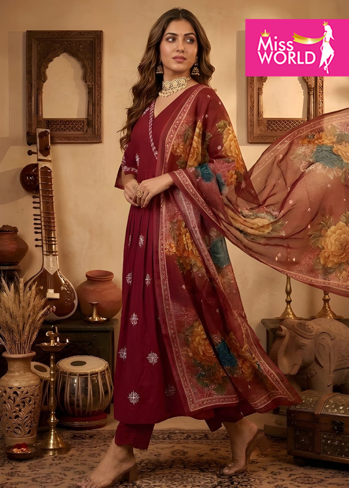 Athira kurta with dupatta suit