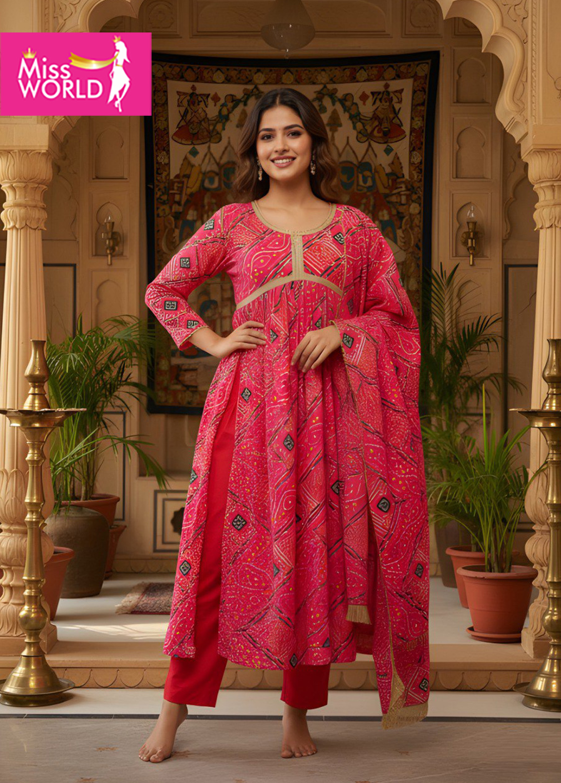 Hemangi kurti with Dupatta Suit