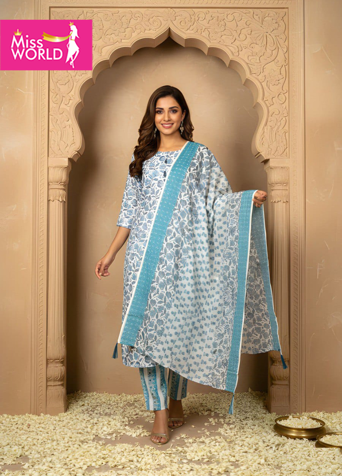 Gahana Floral Printed Kurti Set