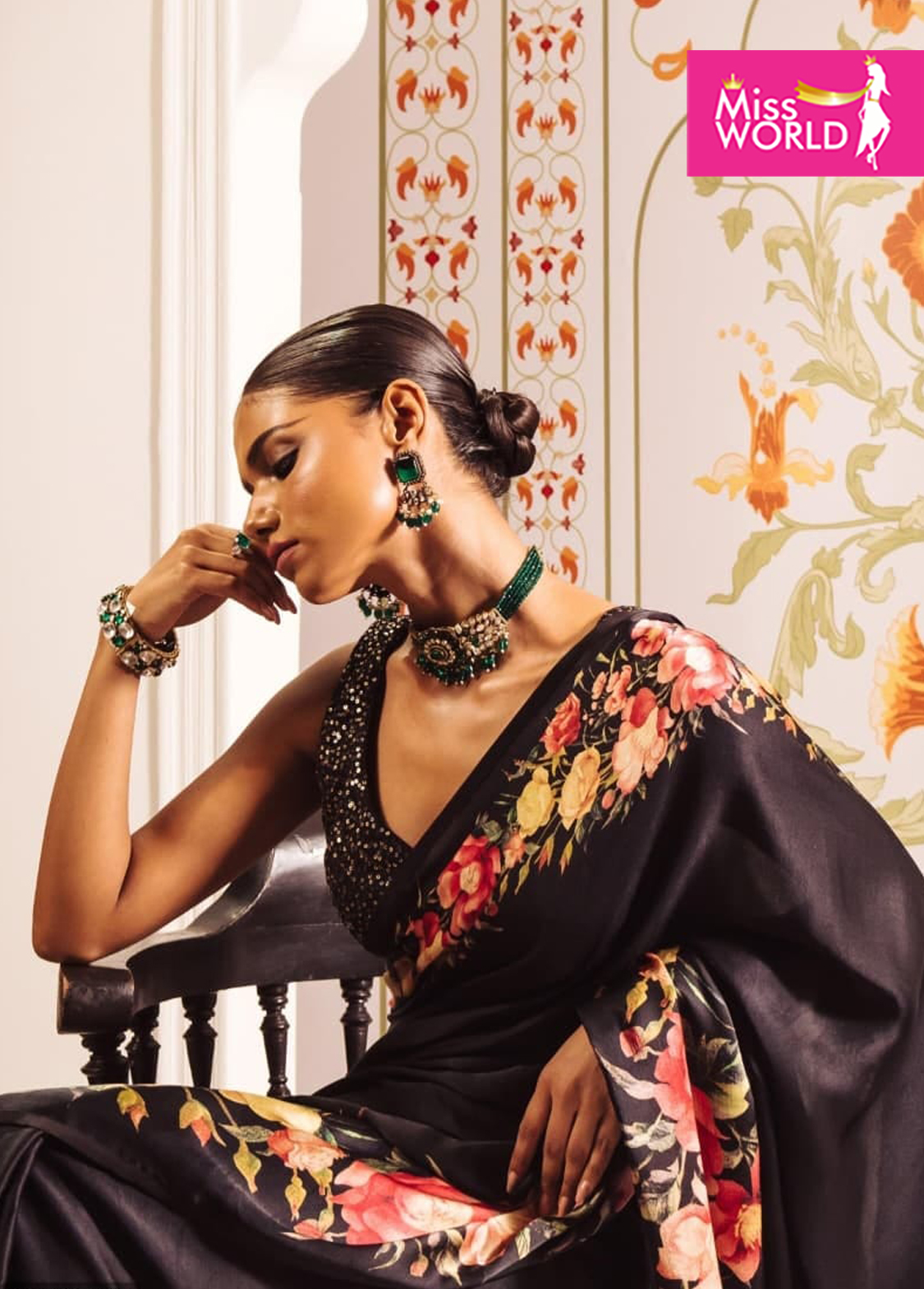 UMA FLORAL DIGI PRINT SAREE - Image 11
