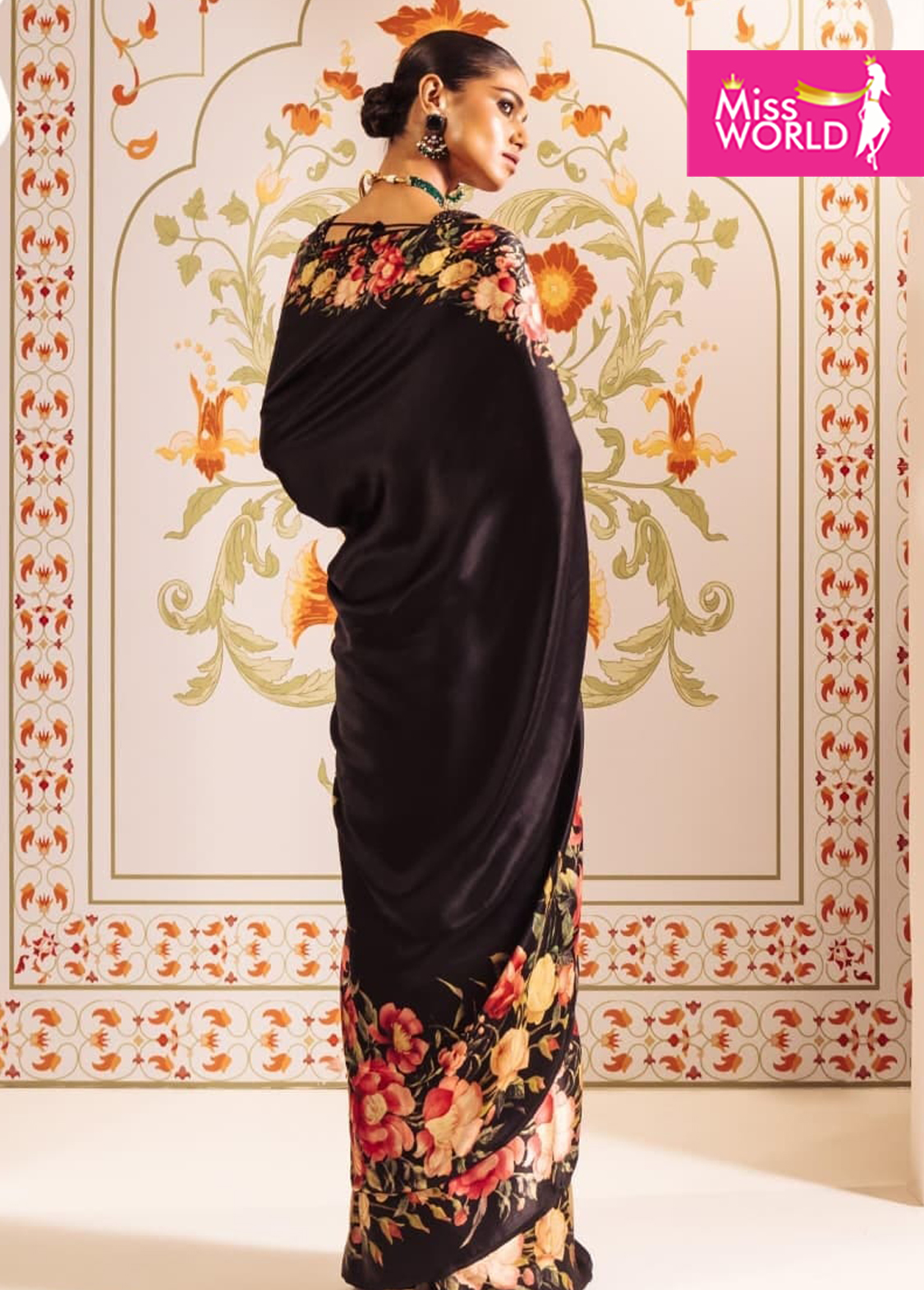 UMA FLORAL DIGI PRINT SAREE - Image 10