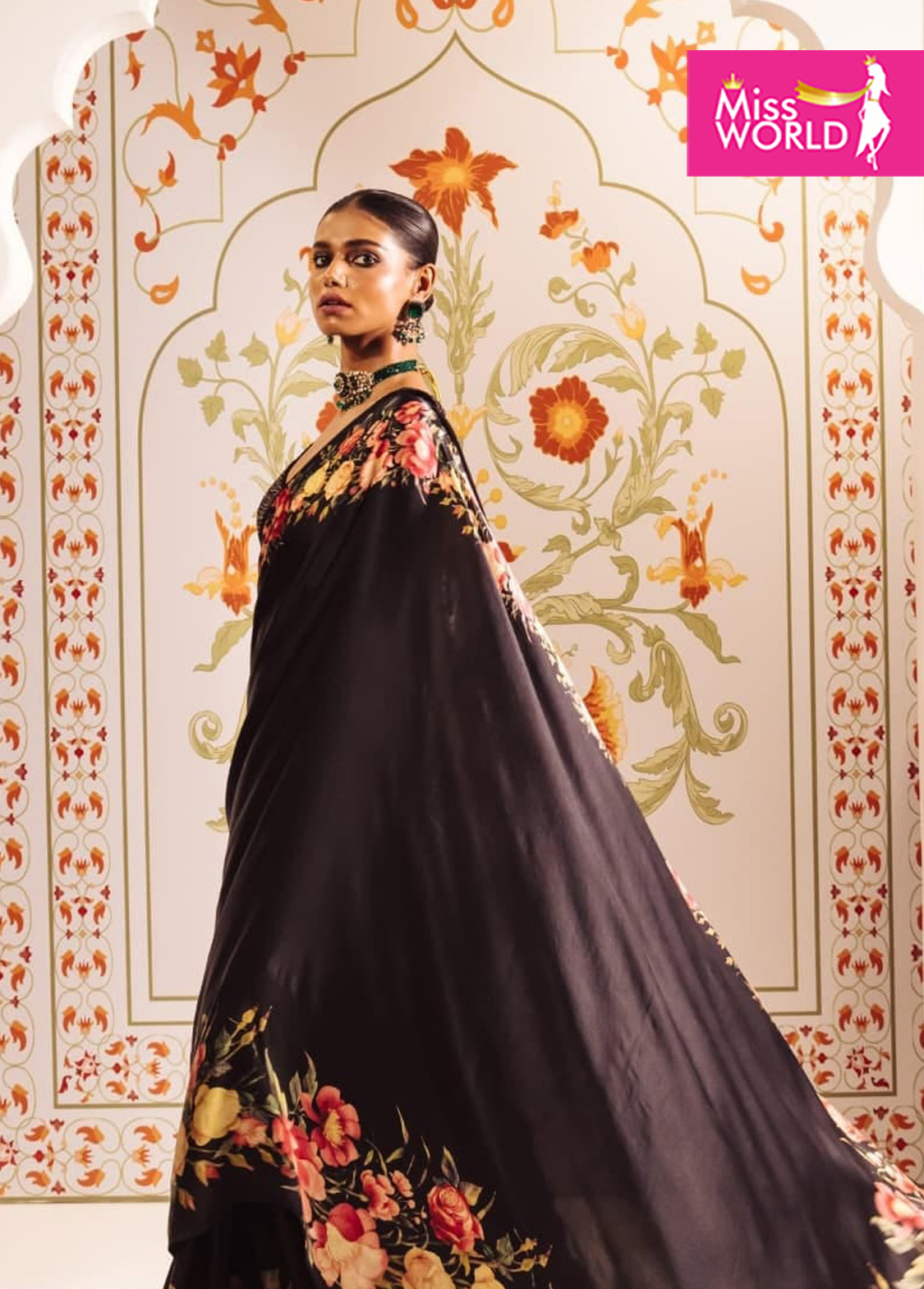 UMA FLORAL DIGI PRINT SAREE - Image 9