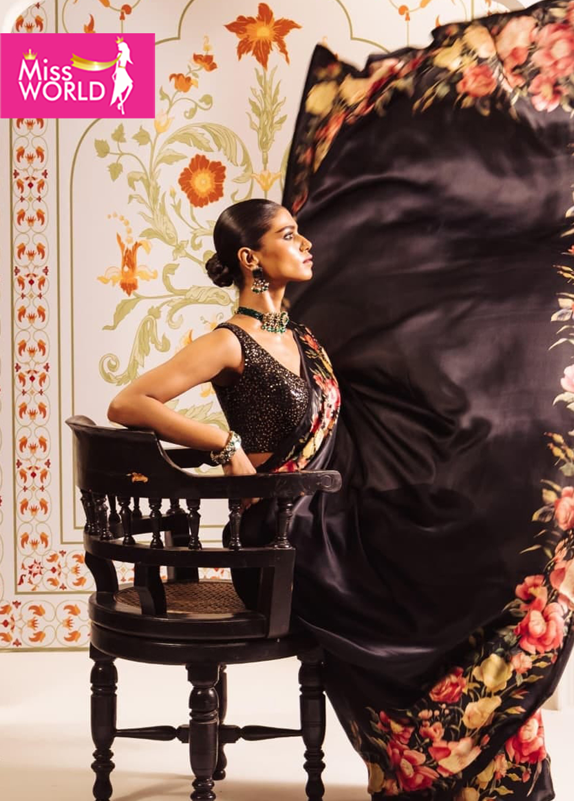UMA FLORAL DIGI PRINT SAREE - Image 8