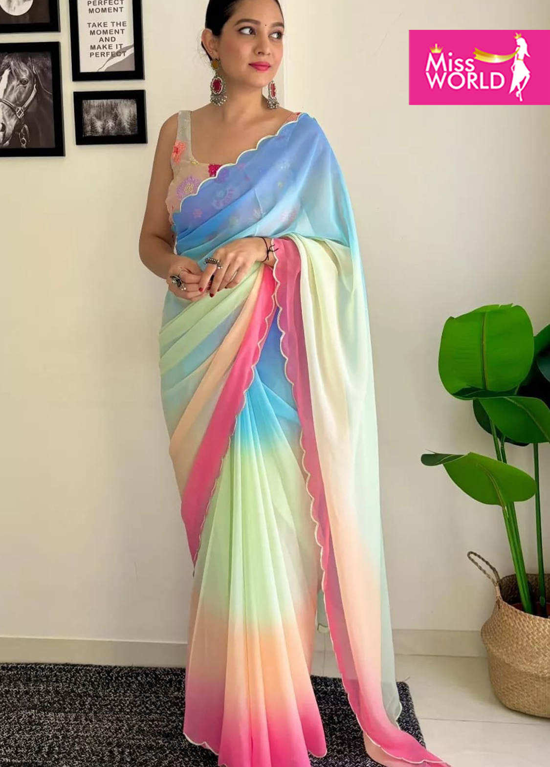 JULEE HOLI SAREE - Image 2