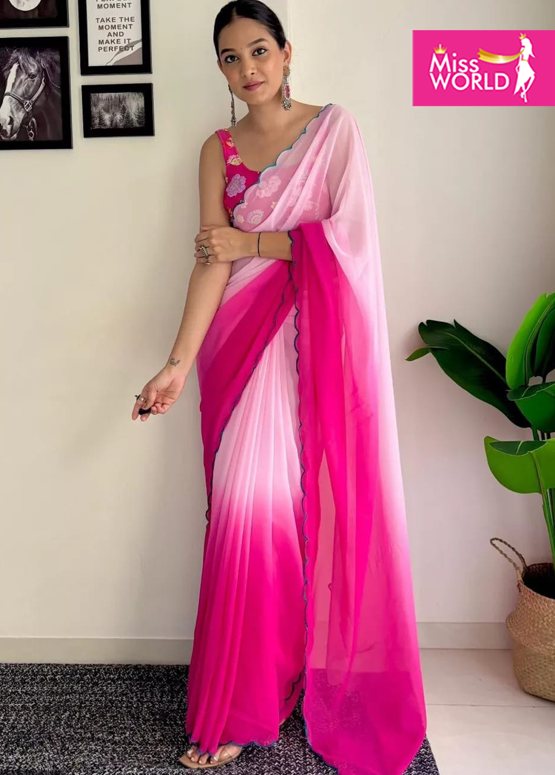 JULEE HOLI SAREE